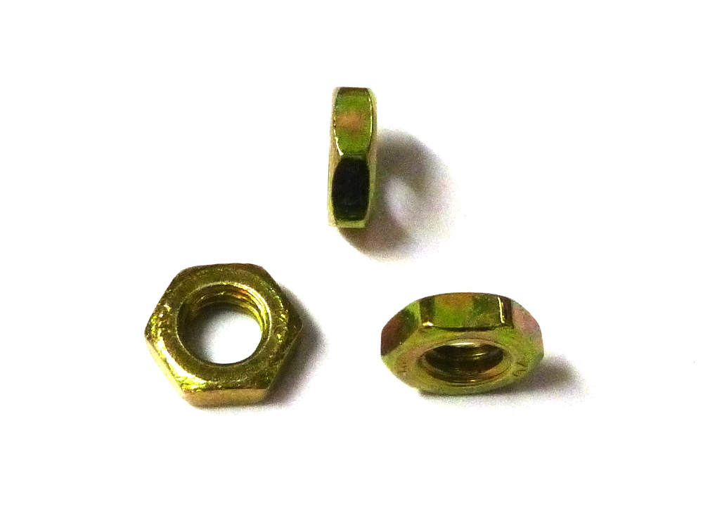 Sechskantmuttern DIN 439 04 BM 10 gal Zn gelb chrom. gal ZnC VE= 100Stück