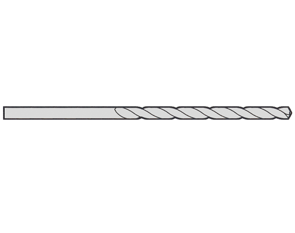 HSS02 - HSS Bohrer Ø 0,2 mm (Packung mit 10 Stück)