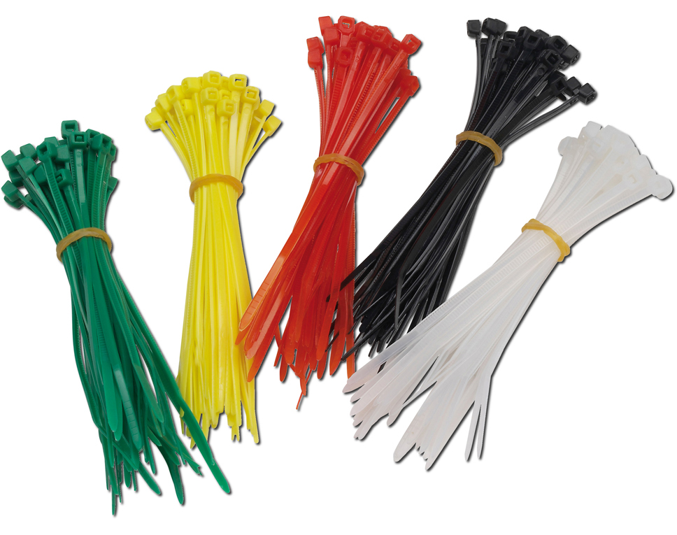 E200 - Kabelbinder 200 Stück in 5 Farben