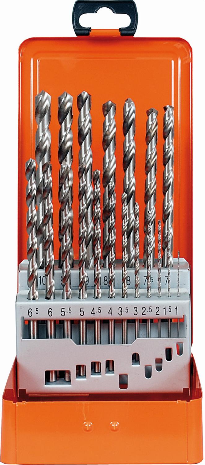 Projahn - Metallkassette DIN 340 HSS-G 19tlg 1-10/0,5 mm - 1 Stück