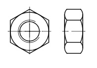 Sechskantmuttern M 4 KP = 20 Stück