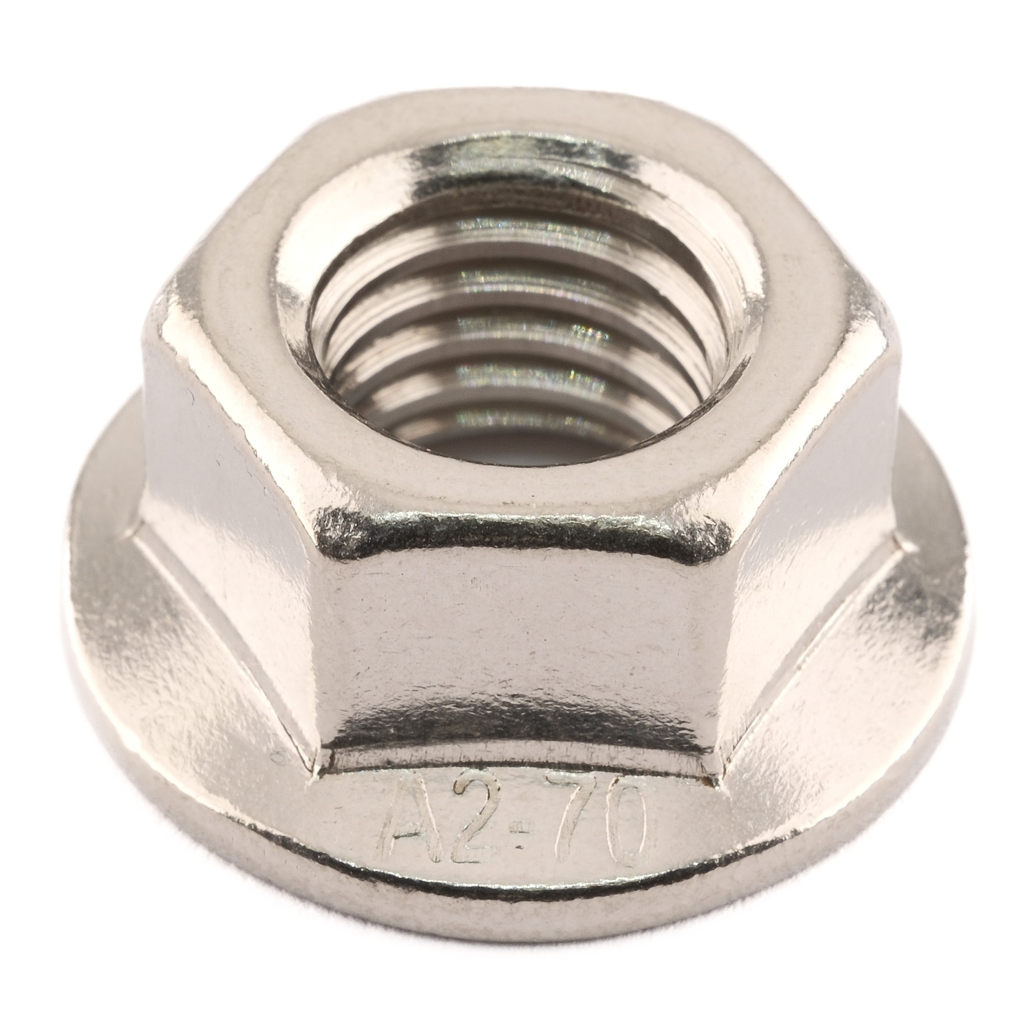 Flanschmuttern DIN 6923 - A2 - M 3 - VE=20 Stück