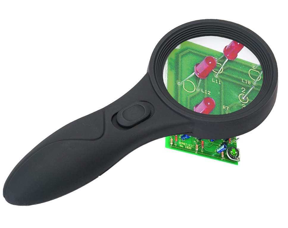 HLL4 - Hand Lupe mit LED Licht