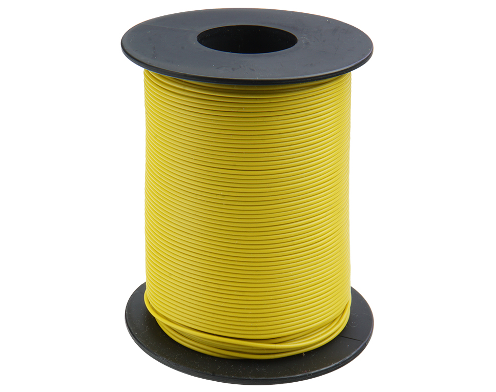 125-S50-3 - Kupferschaltlitze 0,25 mm² / 50m auf Spule gelb