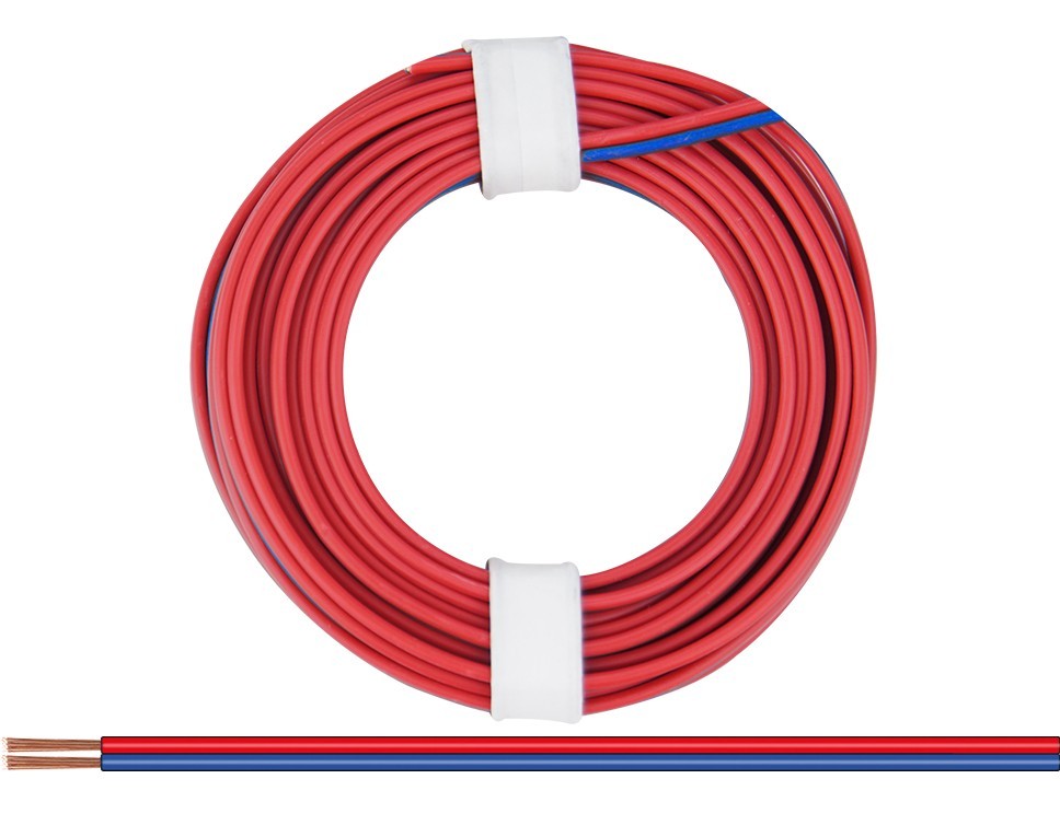 225-02 - Zwillingslitze 0,25 mm² / 5 m rot-blau
