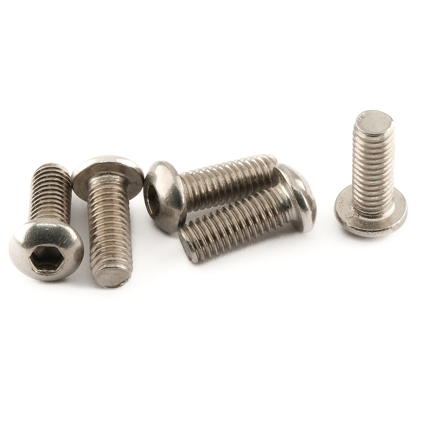 Sortiment mit Schrauben ISO-7380 und Muttern DIN 934 von M 3 bis M 6 aus Edelstahl A2 (435 Teile)