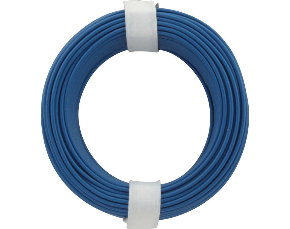 KUPFERSCHALT-DRAHT 10m blau