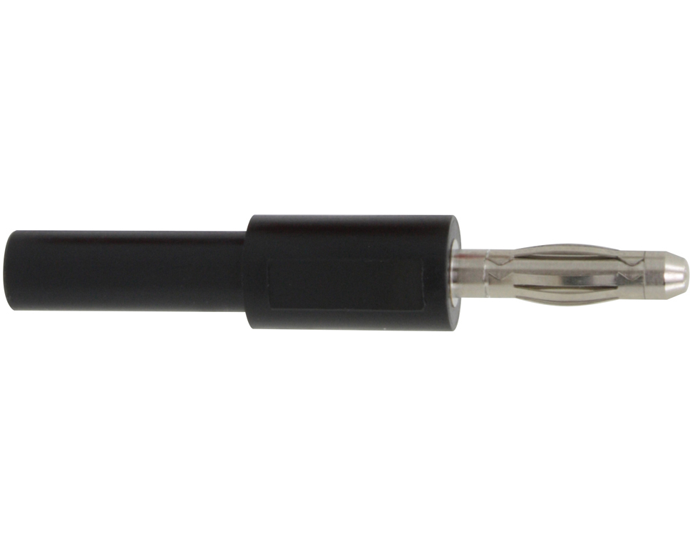 1031 - Adapter Stecker 4 mm - Buchse 2 mm schwarz