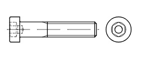 Zylinderschrauben DIN 6912 A 2 M 12 x 45 A 2 VE= 50Stück