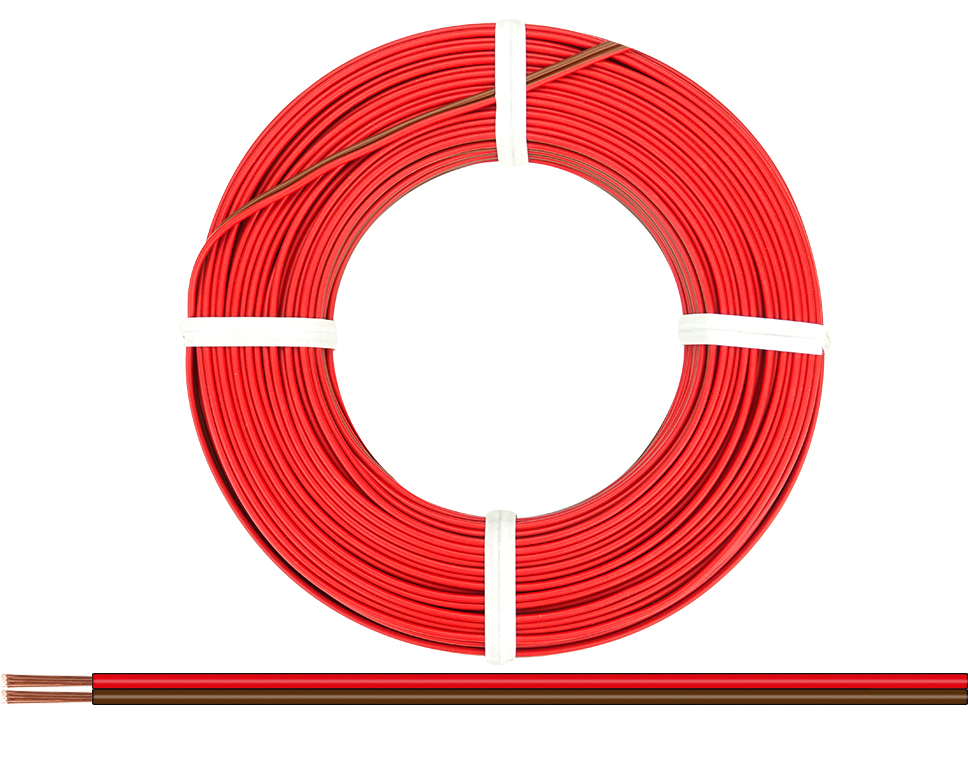 250-08-25 - Zwillingslitze 0,50mm² / 25m rot-braun