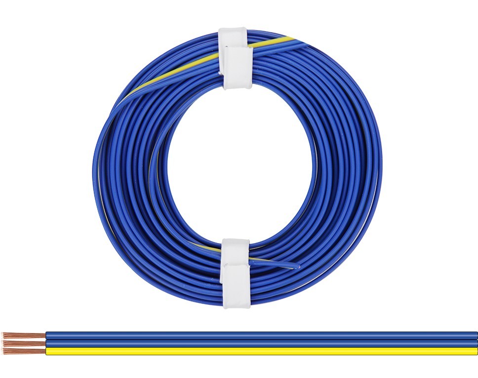 325-223 - Drillingslitze 0,25 mm² / 5 m blau-blau-gelb