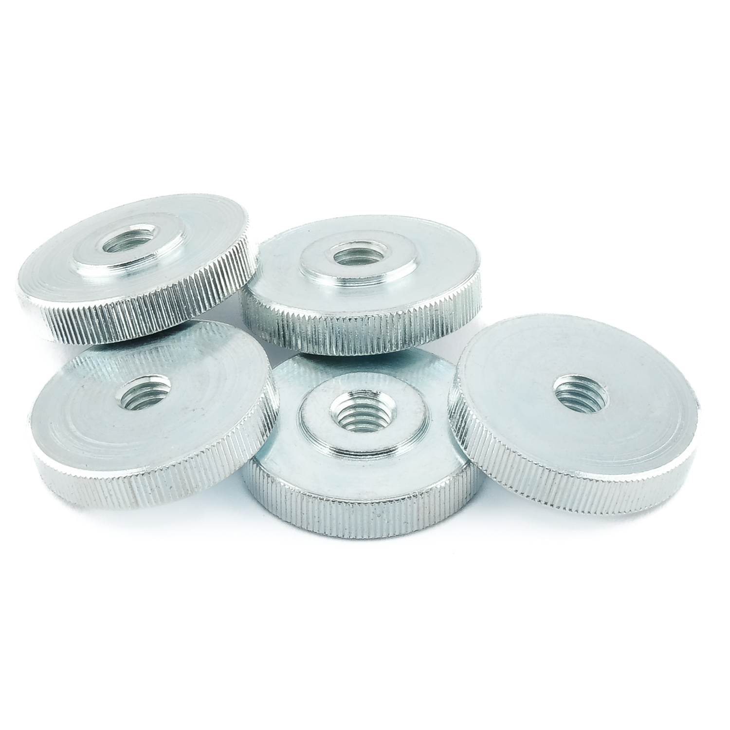 Rändelmuttern DIN 467 5 M 12 galv. verzinkt gal Zn VE= 25Stück