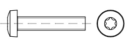 Linsenschrauben M 3 x 6 VE=100 