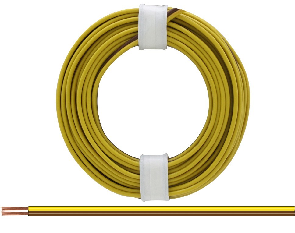225-38 - Zwillingslitze 0,25 mm² / 5 m gelb-braun
