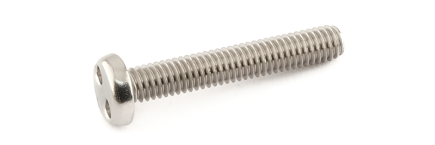 Linsenkopf und Zweilochantrieb