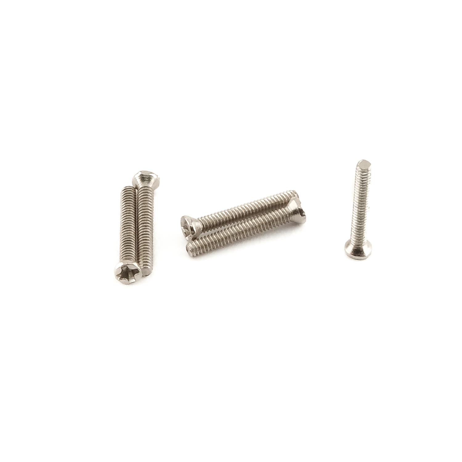 Senkschrauben, Stahl vernickelt, M1,6x5mm, 100Stück