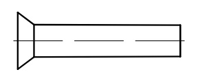 Senkniete 2 x 6mm VE=1000