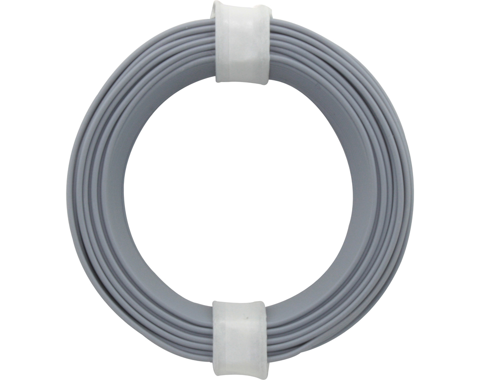 118-9 - Kupferschalt Litze  0,14 mm² / 10 m / grau