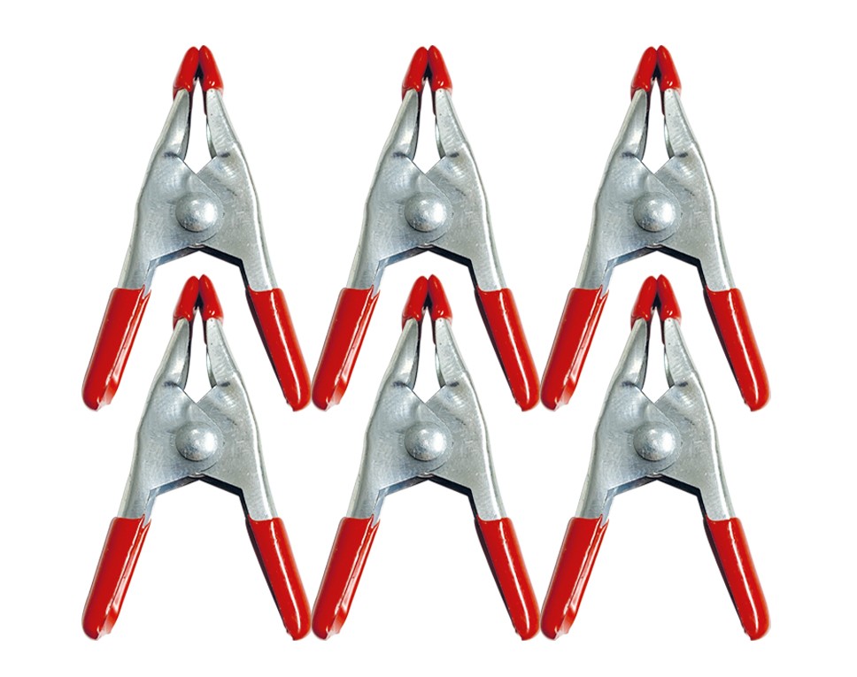 19-6M - 6 Metall-Spannzwingen 50 mm