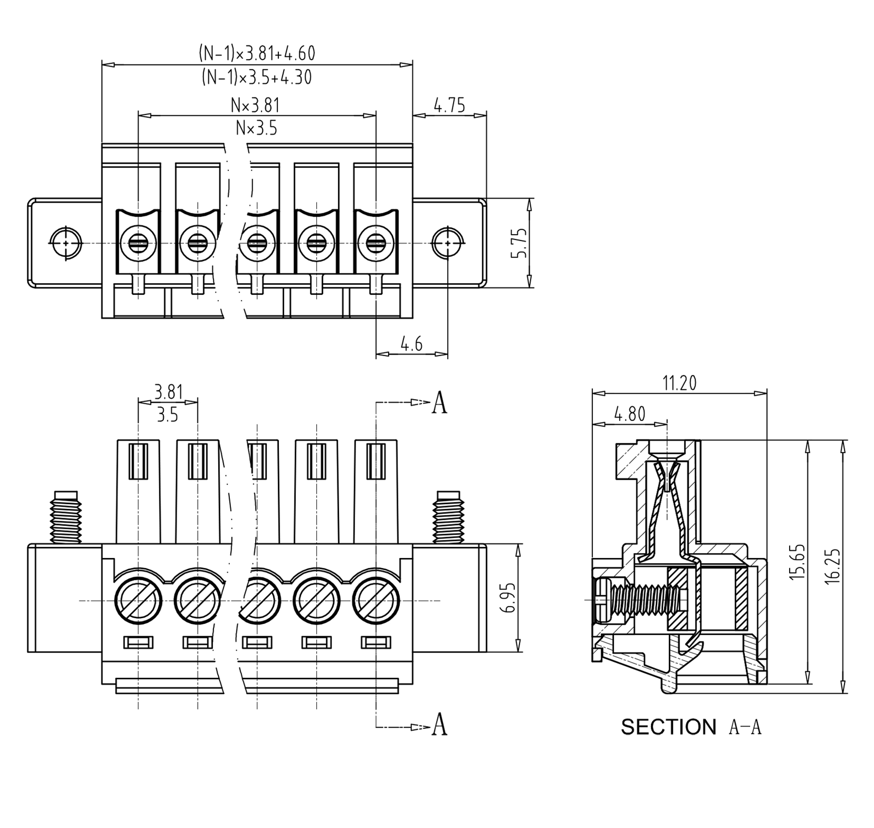 H381-10 - Steckverbinder 10-polig 0,08 - 1,5 mm²