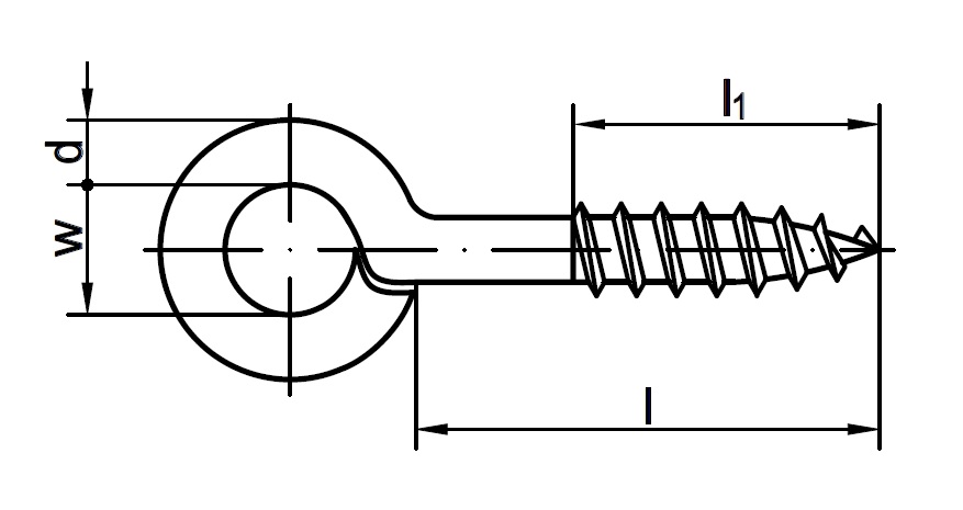 Ringschraubösen Stahl Typ 1 10 x 3 galv. verzinkt gal Zn VE= 10 Stück
