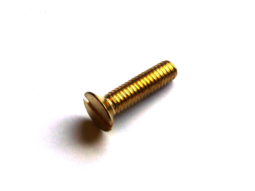 Reidl Senkschrauben Messing 5x8mm - 200 Stück DIN 963 Schlitz