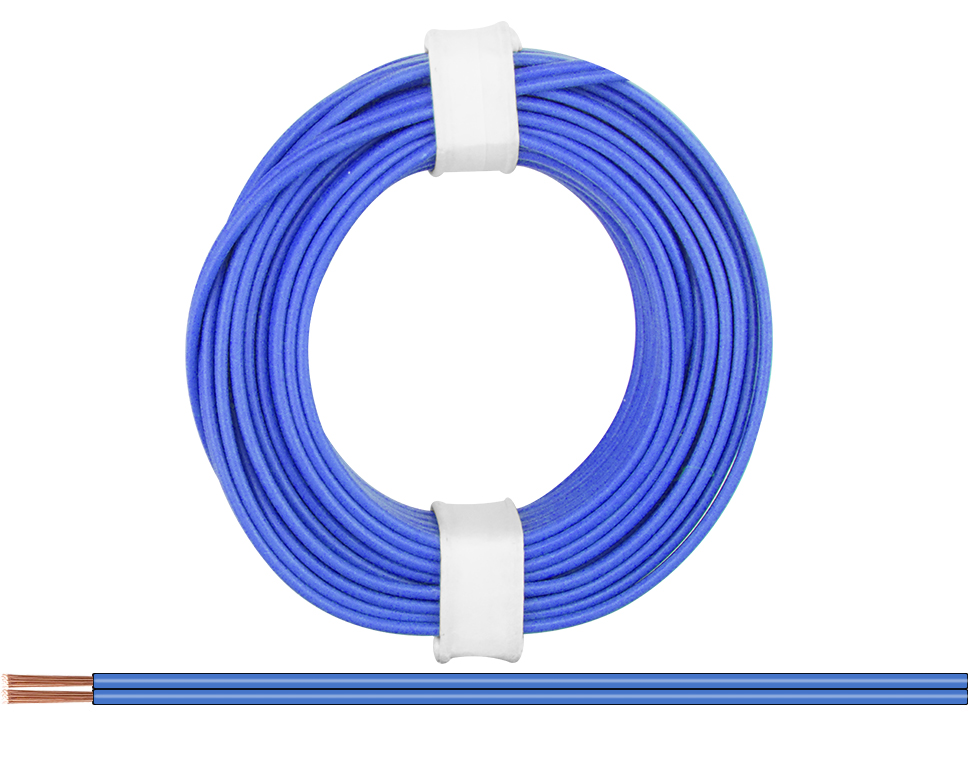 218-22 - Zwillingslitze 0,14 mm² / 5 m blau-blau