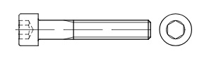 Zylinderschraube M2.5 x 6mm DIN 912 - Titan Grade 2