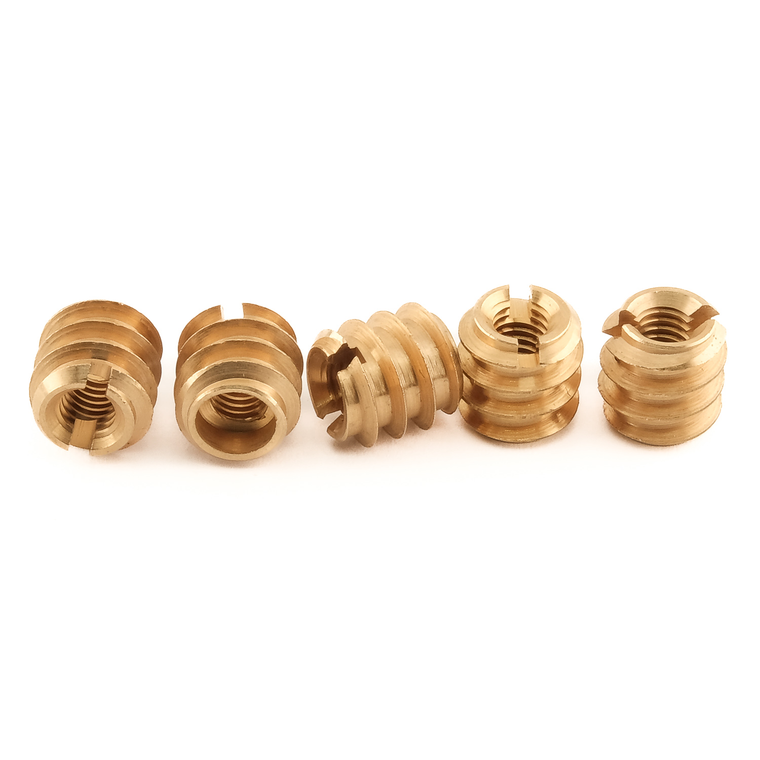 Einschraubmuttern DIN 7965 Messing M 12 x 25 Außendurchmesser 22 mm Ms VE= 100Stück