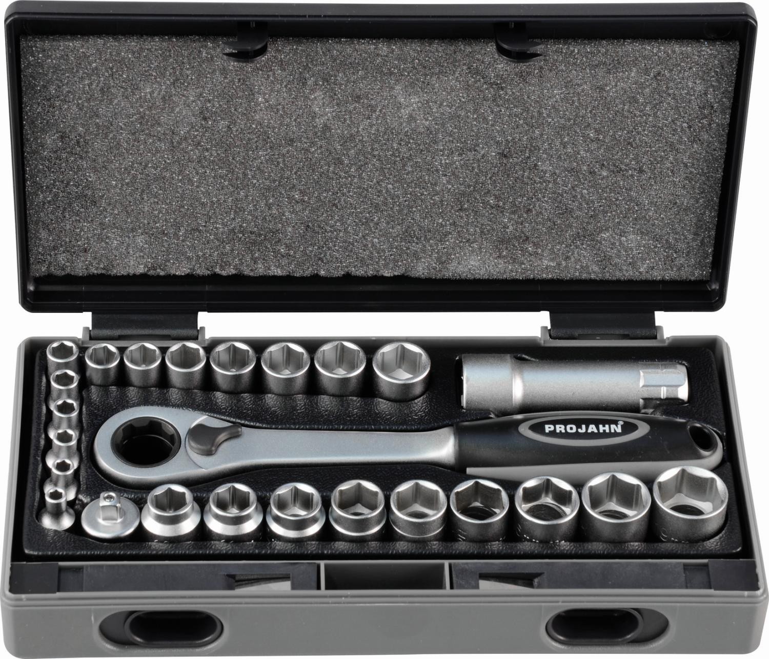 Projahn - 1/4" + 3/8" Durchschraubknarren Satz 25tlg - 1 Stück