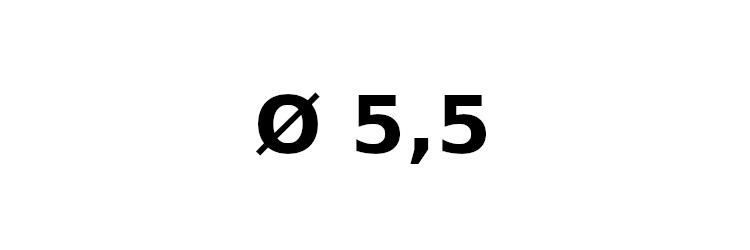 Durchmesser 5,5