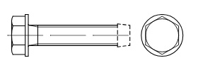 Gewindefurchende Schr. 6 x 8mm VE=1000