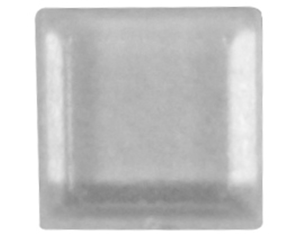 E12T - Gerätefüße klar, quadratisch, 12 mm (Packung mit 100 Stück)