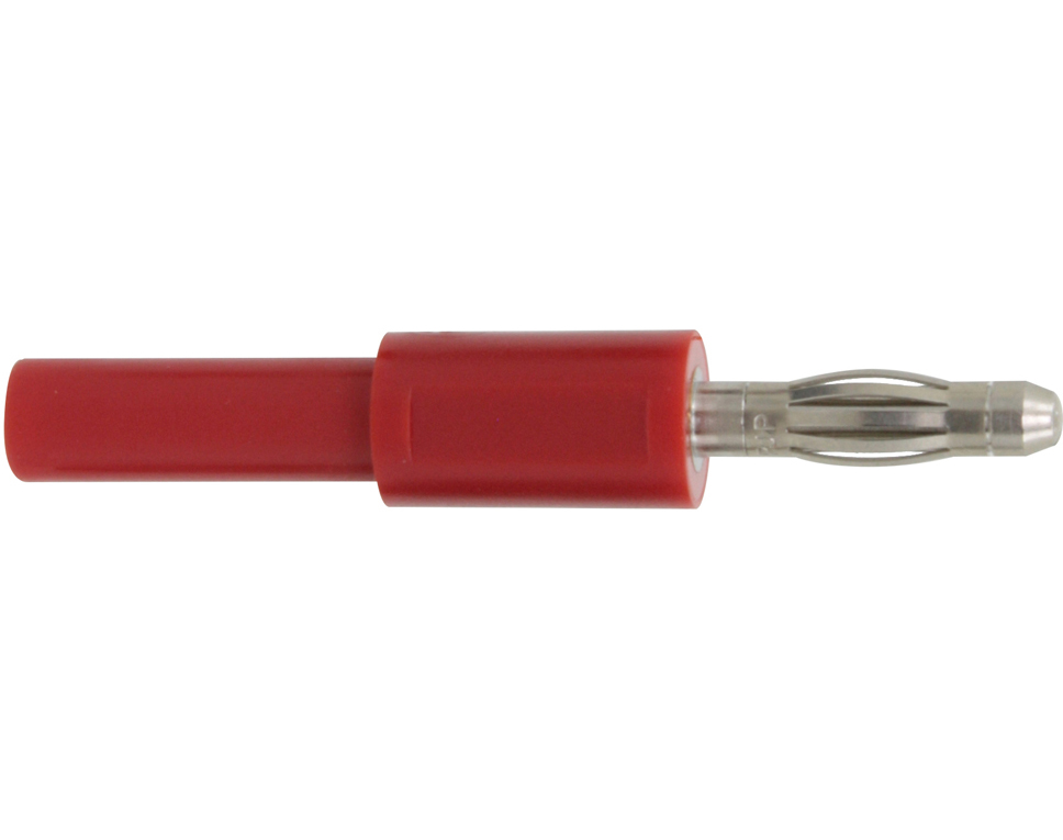1030 - Adapter Stecker 4 mm - Buchse 2 mm rot