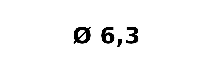 Durchmesser 6,3