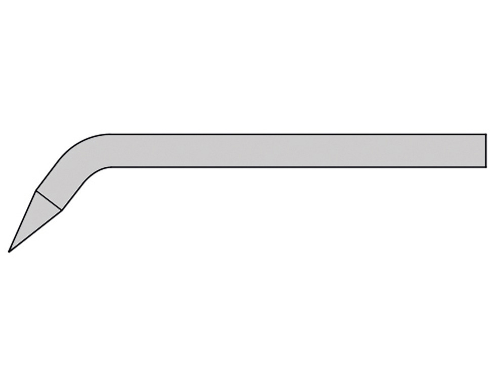 GS361 - 4 mm Lötspitze - Bleistiftform gewinkelt