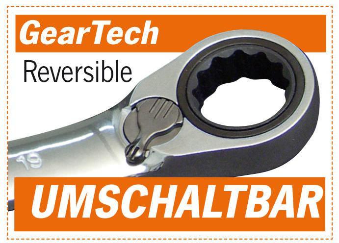 Projahn - GearTech Satz umschaltbar in Rolltasche 8tlg 8 - 10 - 12 - 13 - 16 - 17 - 18 - 19 mm - 1 Stück