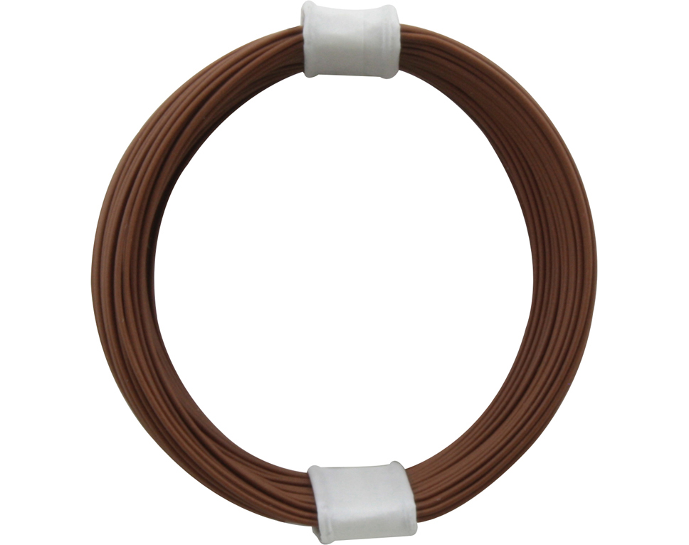 110-8 - Kupferschalt Litze 0,04 mm² / 10 m braun