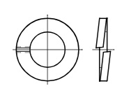 Federringe Innendurchmesser: 2,5mm VE=100