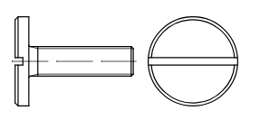 Flachkopfschrauben M 4 x 16 VE=100