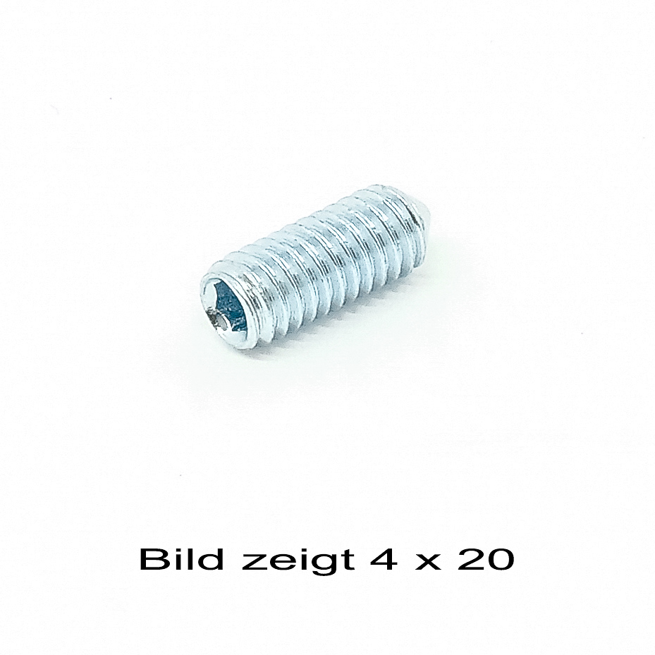 Gewindestifte DIN 914 45 H M 10 x 45 galv. verzinkt gal Zn VE= 10 Stück