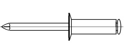 Offene Blindniete 3 x 6mm VE=500