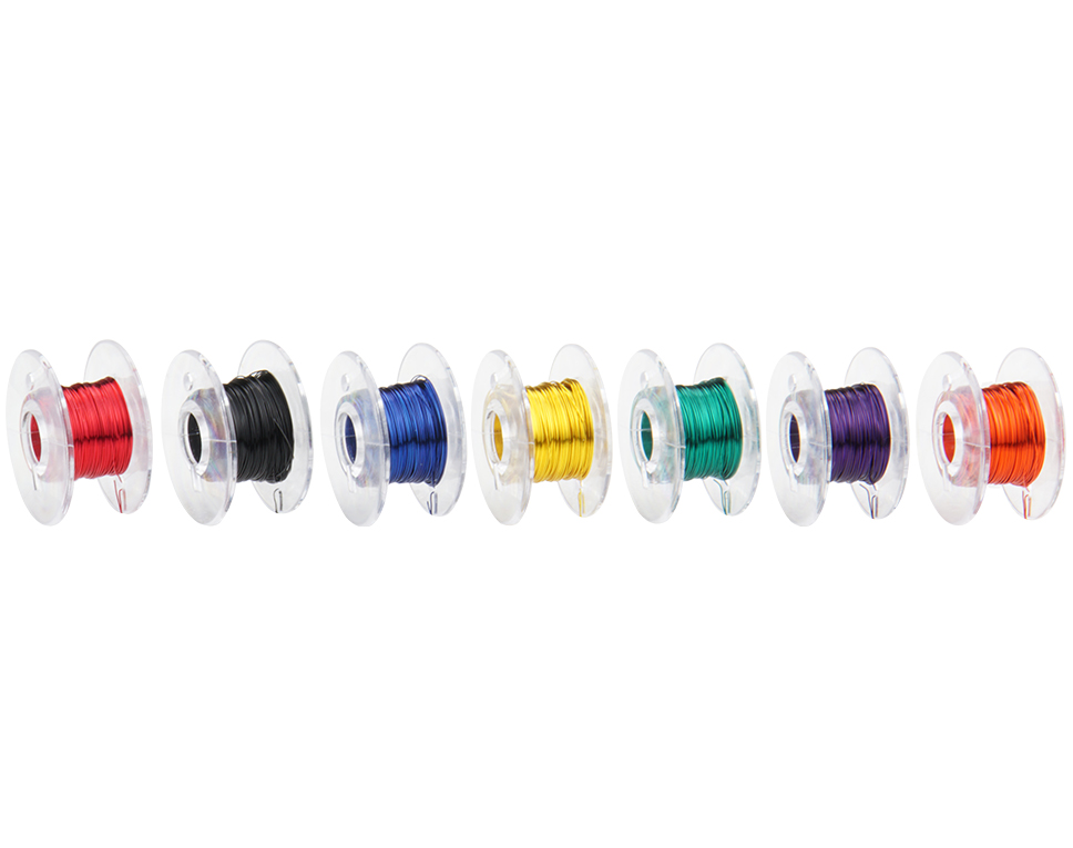 LD15-MIX - Kupfer Lackdraht Set Ø 0,15 mm (7x10m)