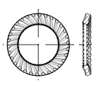 SCHNORR-Sperrzahnsch. Innendurchmesser: 2,5mm VE=500