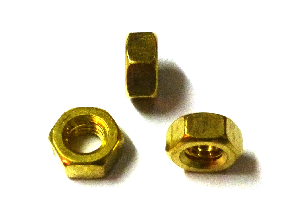 Sechskantmuttern DIN 934 Messing M 20 x 1,5 Ms VE= 10Stück