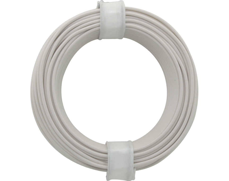 118-5 - Kupferschalt Litze  0,14 mm² / 10 m / weiss