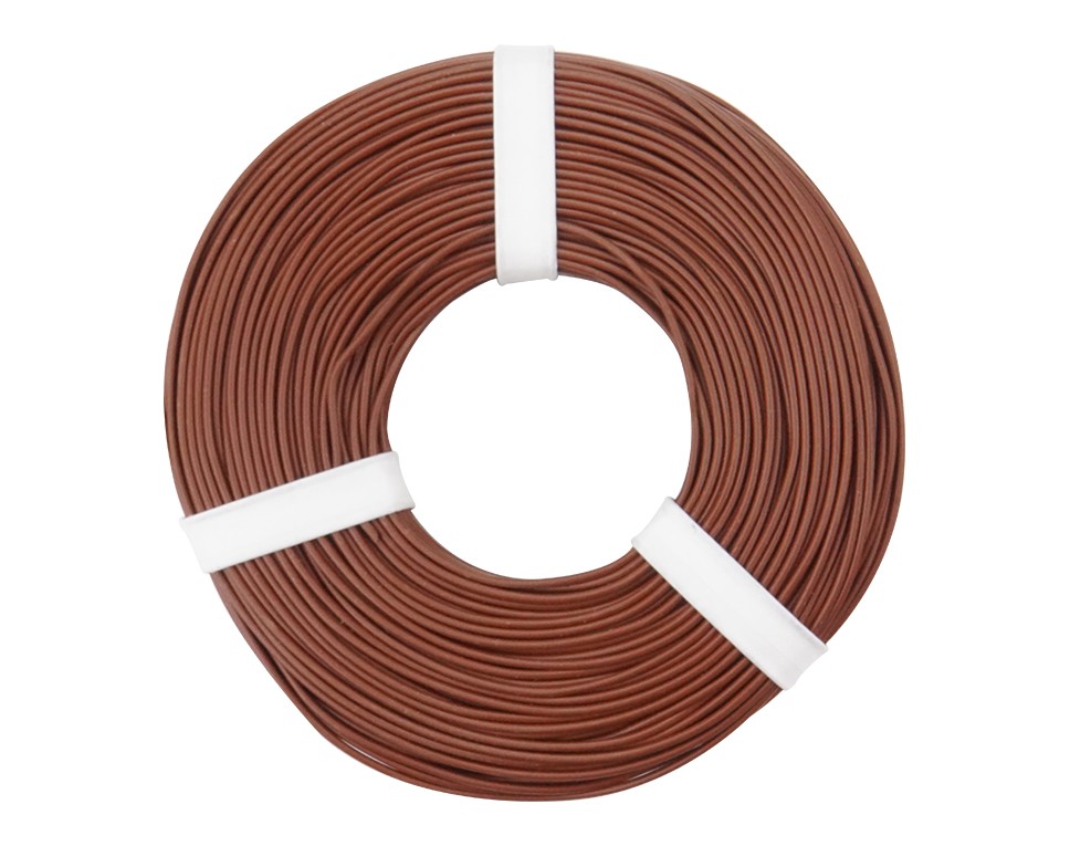 125-058 - Kupferschalt Litze  0,25 mm² / 50 m / braun