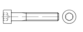 Zylinderschrauben DIN 912 10.9 (gelb verz.)  M 30 x 2 x 80