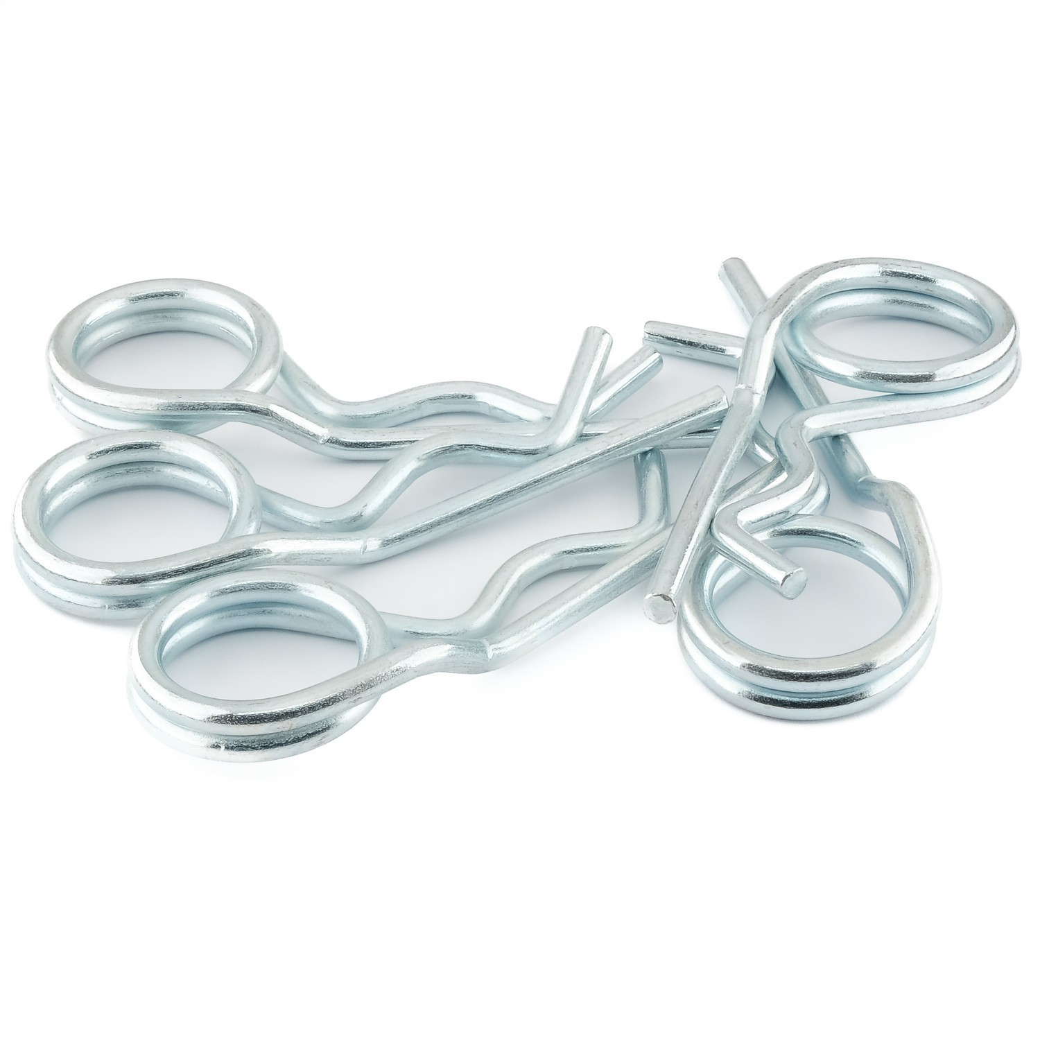 Federstecker DIN 11024 Stahl 8 mm gal Zn, Drahtstärke 7 mm gal Zn VE= 25Stück