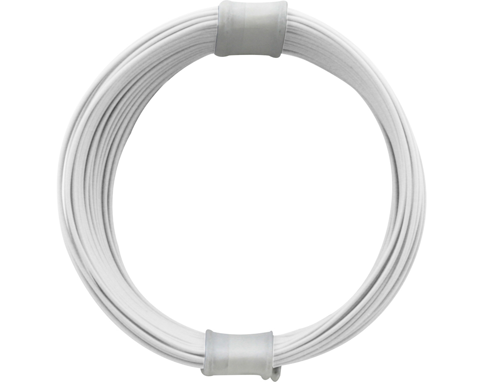 110-5 - Kupferschalt Litze 0,04 mm² / 10 m weiss